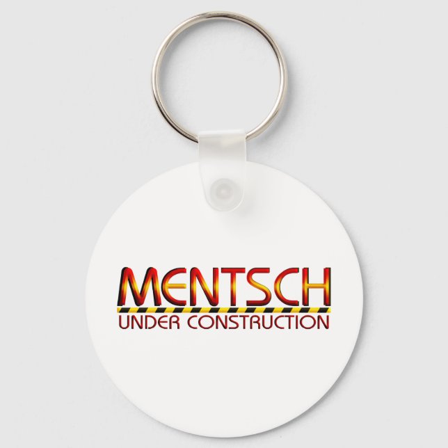 Mentsch Keychain (Front)
