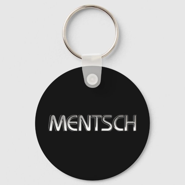 Mentsch Keychain (Front)
