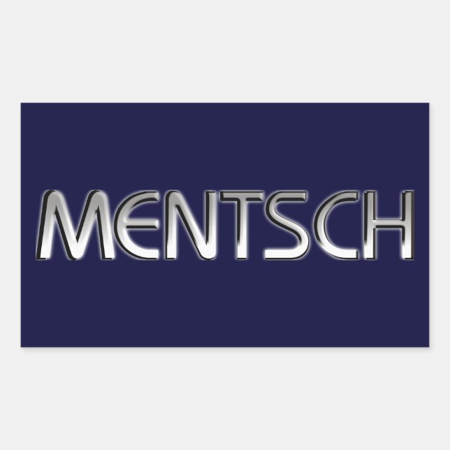 Mentsch Sticker (Front)