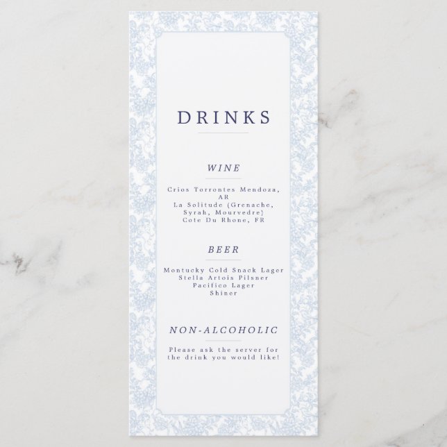 Menu (Front)