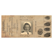 1940 Réplique d'identification du passeport