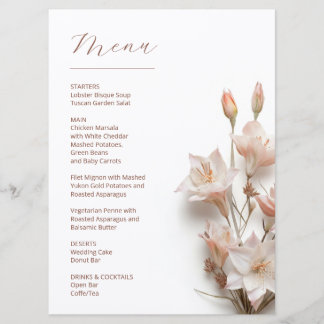 Menu 3D Magnolia Flowers