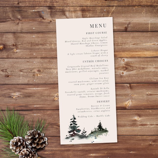 Menu À feuillage persistant Mist Rocheuse Russe Hiver B (Créateur téléchargé)