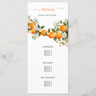 Menu A Little Cutie se trouve sur le Baby shower Way Or