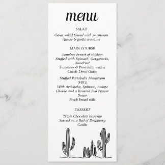 Menu à plat
