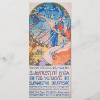 Menu Alphonse Mucha pour Sokol Festival (1926)