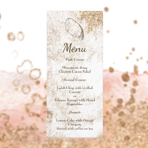 Menu Ambiance minimaliste moderne Oyster Beach Mariage