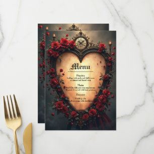 Menu Amour Intemporel – Collection de Mariage Victorien