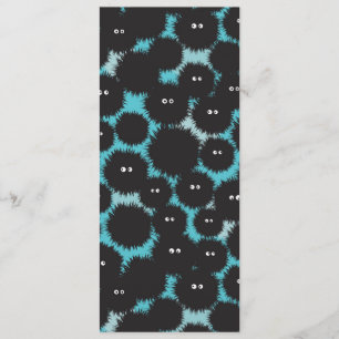 Menu Amusant monstres noirs moelleux