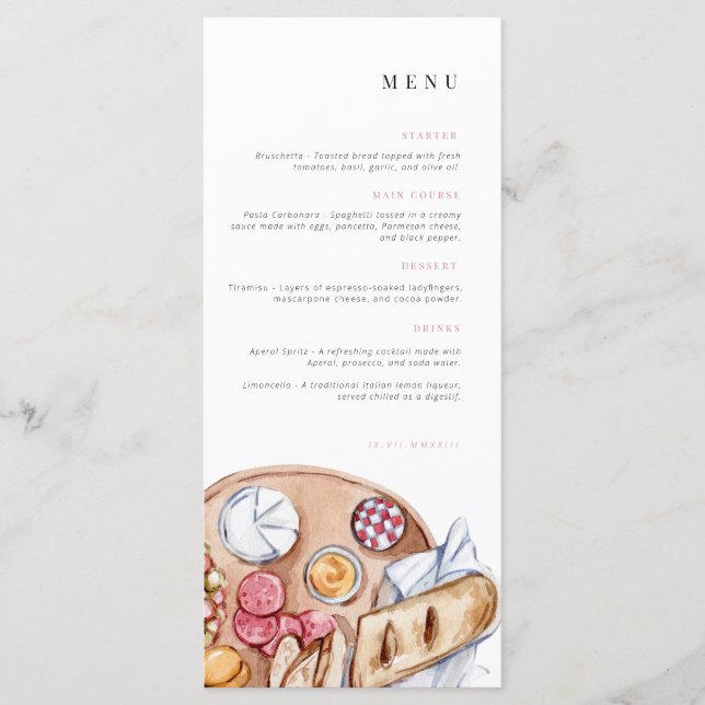 Menu Anniversaire | Menu Célébration | Pique-nique (Devant)