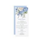 Aquarelle bleu Hydrangea Roses blanches Mariage