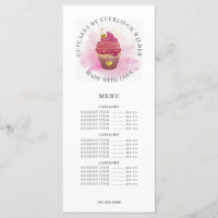 Aquarelle Cupcake boulangerie pâtisserie Chef