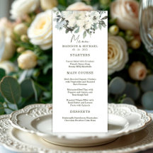 Aquarelle ivoire Floral Rustique Sage Vert Mariage