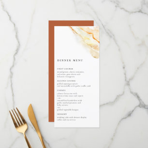 Menu Aquarelle terrestre