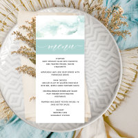 Aquarelle turquoise, Mariage élégant