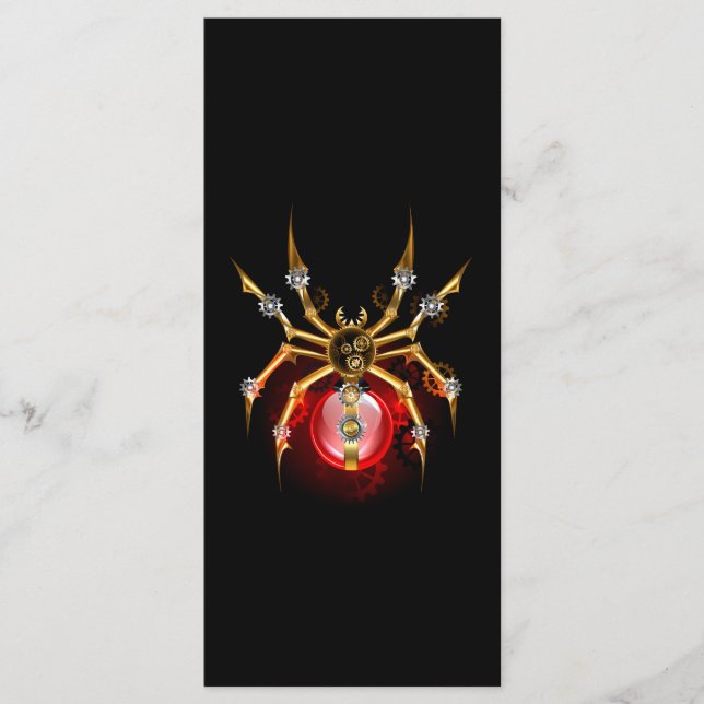 Menu Araignée en vapeur noire (Devant)