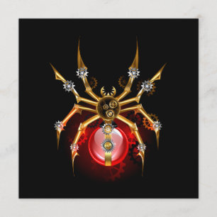 Menu Araignée en vapeur noire