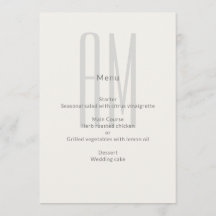 Architectural Monogram Minimal Wedding