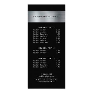 Menu argenté professionnel de service de rayure