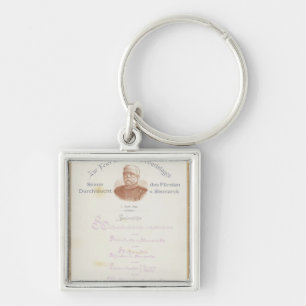 Menu at Prince von Bismarcks Keychain
