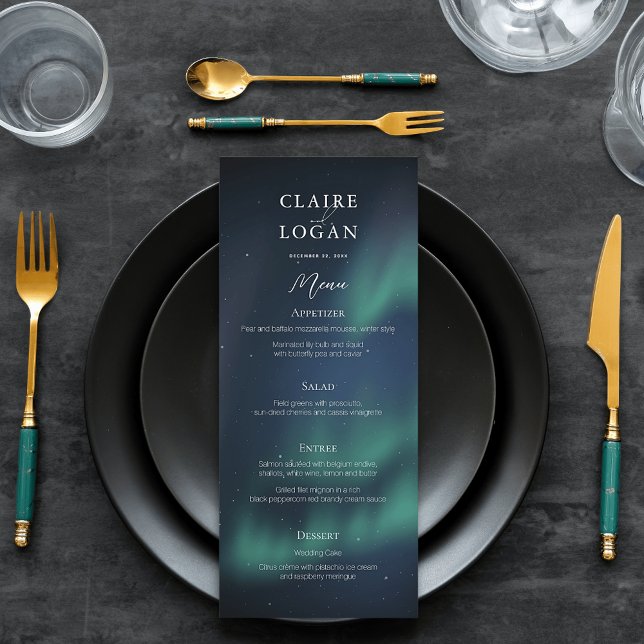 Menu Aurora Northern Lights Wedding (Créateur téléchargé)