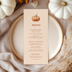 Menu Automne Plaid Un Petit Baby shower Citrouille