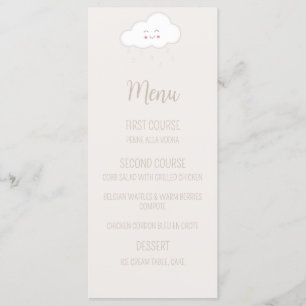Menu Baby shower non sexiste