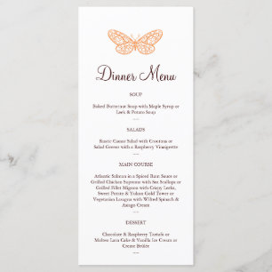 Menu Baisers papillon