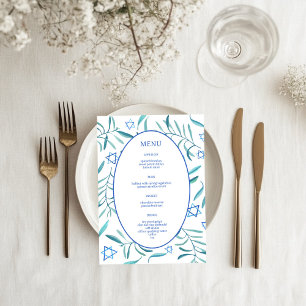 Menu Bar Bat mitzvah Mariage juif Botaniques Personnali