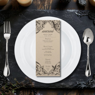 Menu Batte victorienne jusqu'à la mort Mariage noir et