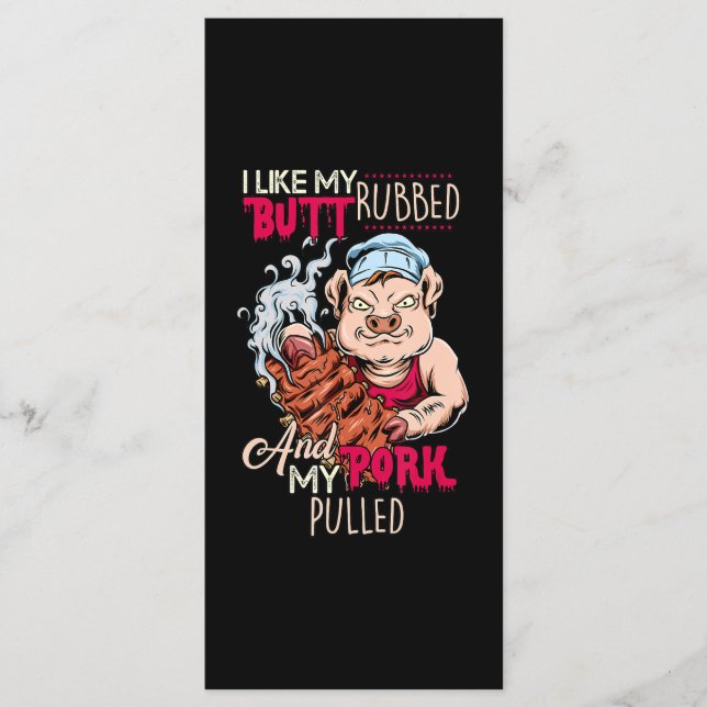 Menu BBQ|BBQ Grillmaster Like Butt Rubbed & Pork Pulbbe (Devant)