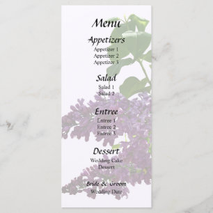 Menu Belles Lilacs