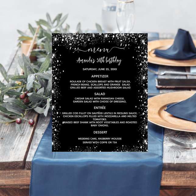 Menu black silver white (Creator Uploaded)