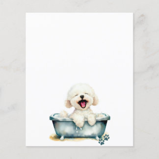 Menu blanc de chien Bichon Frise