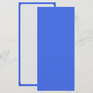 Menu Bleu Royal et Blanc avec Bordure – Personnali