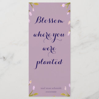 Menu Blossom where you're planted Bookmark