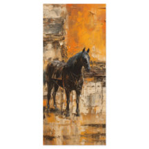 BooMajestic Horse au coucher du soleil Abstrait