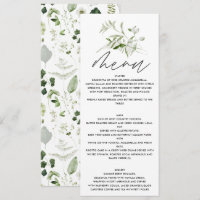 Botanique Personnalisée pour Mariage Élégante Verd