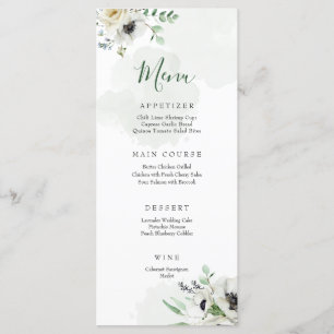 Menu Bouquet Anemone