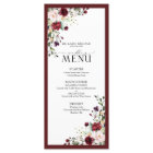 Burgundy Blush Floral Aquarelle Script Mariage