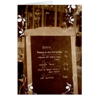 Menu Card