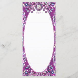 Menu Cardinal Red Rosace