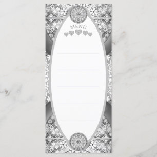 Menu Céramique gris dentelle