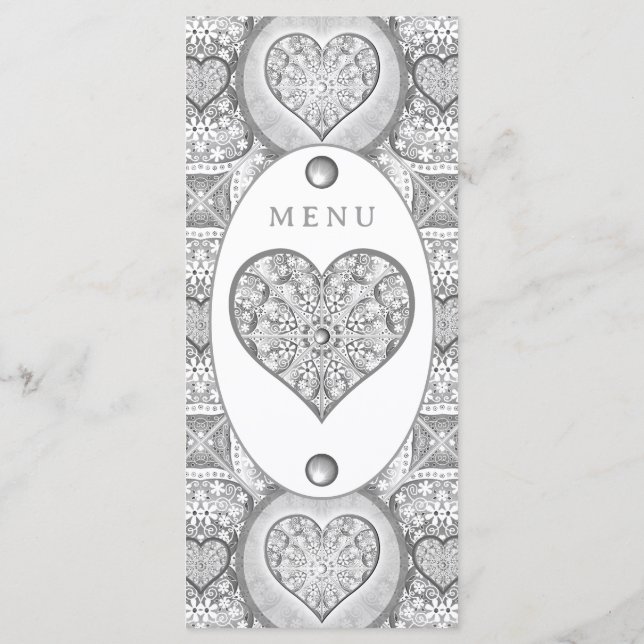 Menu Céramique gris dentelle (Dos)