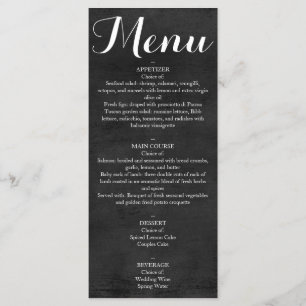 Menu - Chalkboard Script