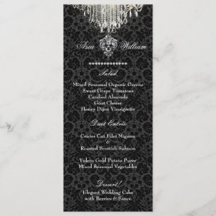 Menu Chandelier en cristal PixDezines/damask/menu