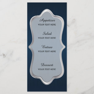 Menu Charming Star Struck Mariage