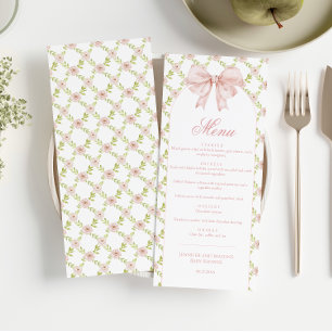 Menu Chic Chic Arc Floral Pink Bow Baby Girl Douche