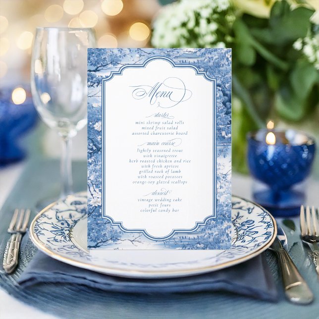 Menu Chinoiserie Bordure Motif et décorative ID1094 (Créateur téléchargé)