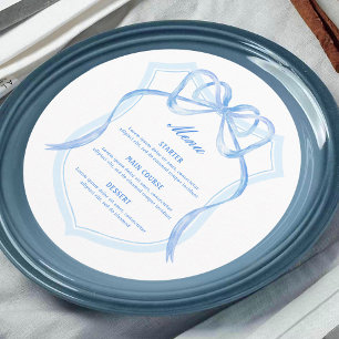 Menu Cimetière bleu clair rond